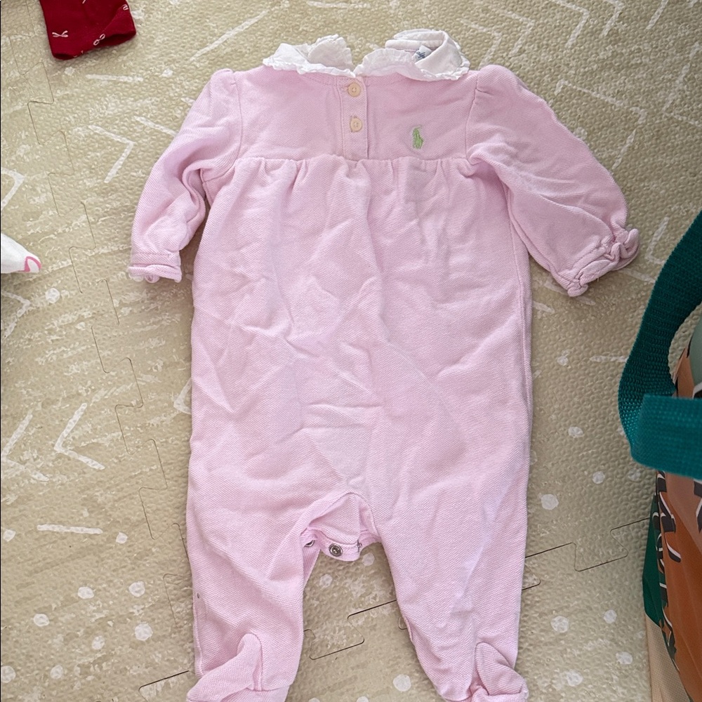 Ralph Lauren Light Pink Baby Footie